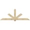 Ekena Millwork Kennewick Rough Sawn Timber Gable Bracket, Douglas Fir, 96"W x 36"H x 2"D x 6"F, 9/12 Pitch GBW096X36X0206KEN00RDF - alternate 1